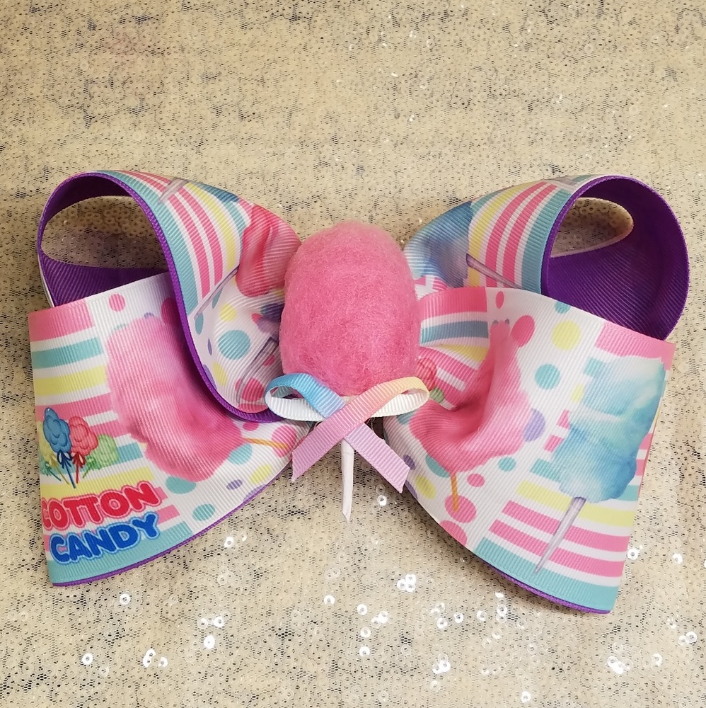 🆕️👸🎀 8" cotton candy boutique hair bow